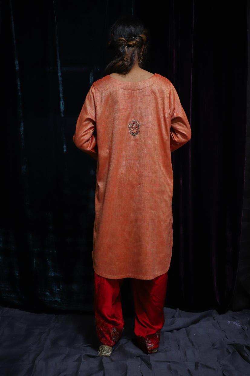 Nagma Kurta Set (ORANGE)